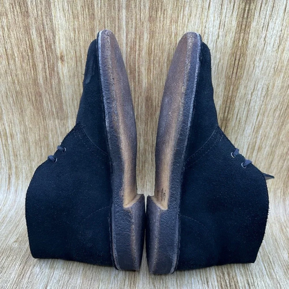 Clarks Originals Desert Boot Men's Size 7 Black Suede Chukka Crepe Sole‎